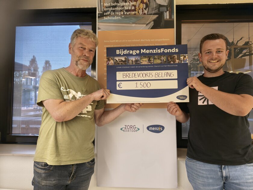 Zorgverzekeraar Menzis schenkt € 1.500 aan moestuinproject Bredevoort